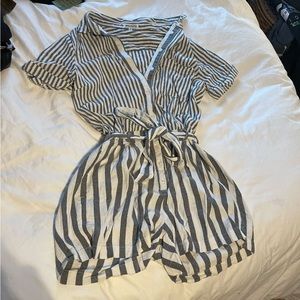 STRIPED ROMPER